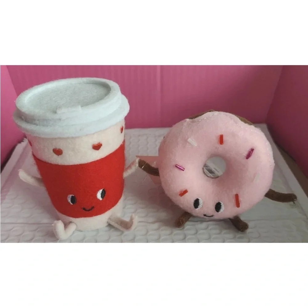 Target Spritz Valentine’s Day Coffee and Doughnut Soft Felt Duo - Picture 2 of 2